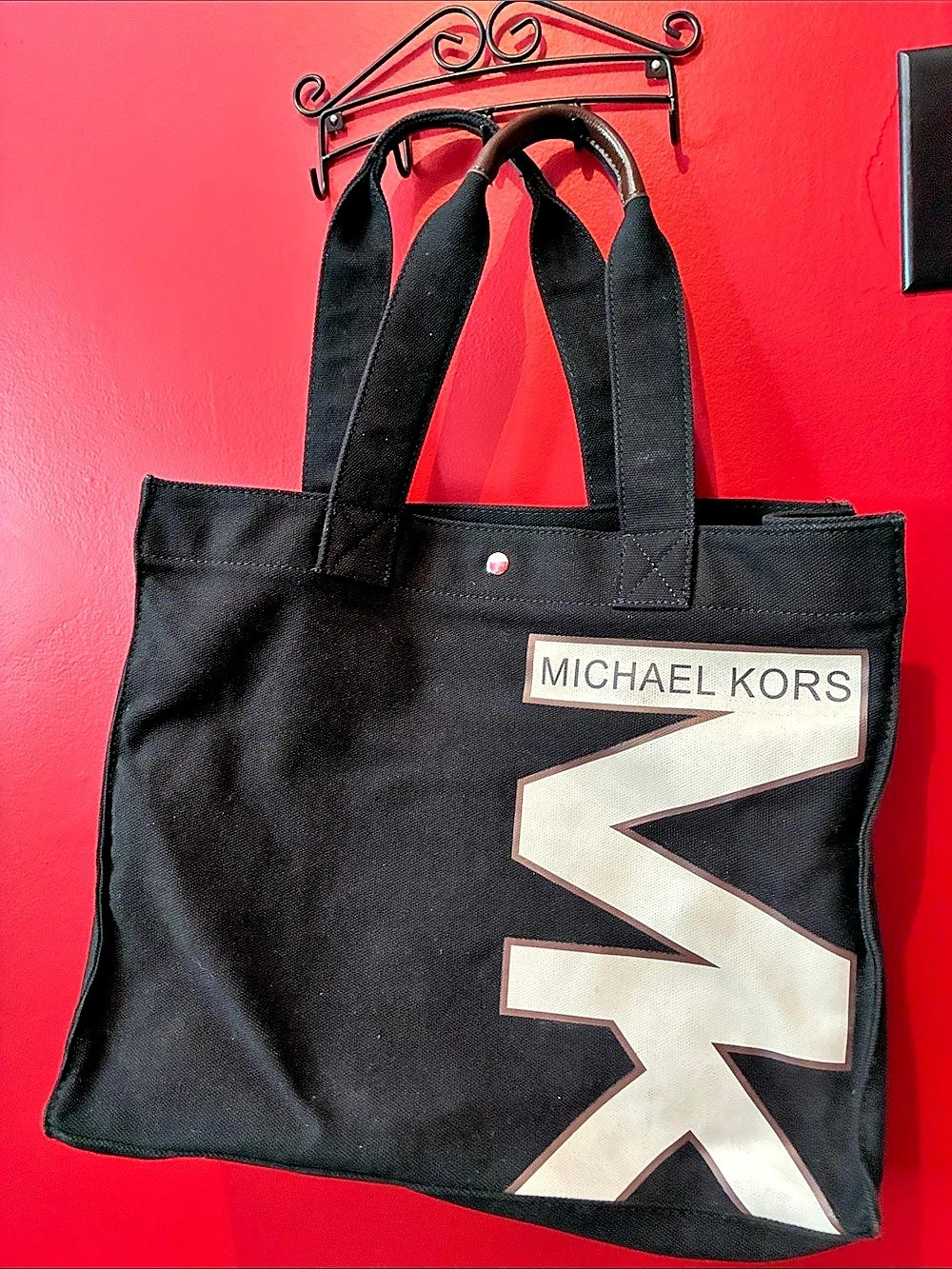 Michael Kors Black Logo Tote Bag